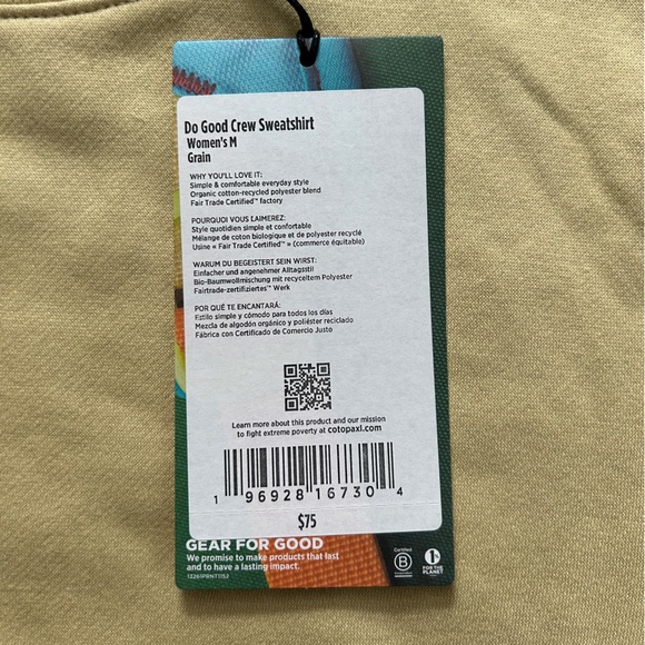 NWT Cotopaxi Do Good Crew Sweatshirt - Picture 13 of 15